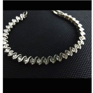 Vintage S link tennis bracelet